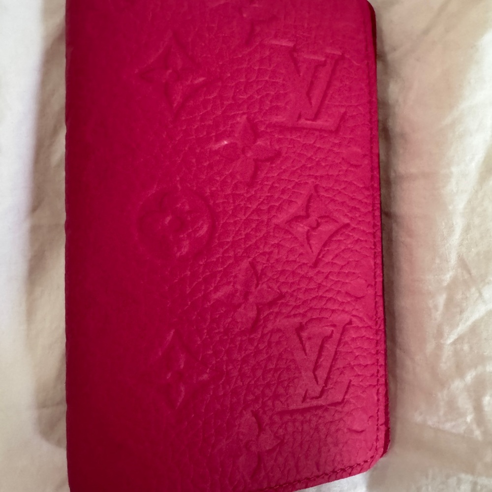 Authentic Louis Vuitton Pink Embossed Notebook Cover